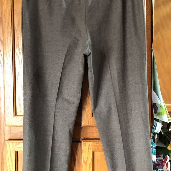 Peserico Italy Brown Ruffle Waist Fleece Wool Blend Trousers Pants - 46 - Picture 9 of 13
